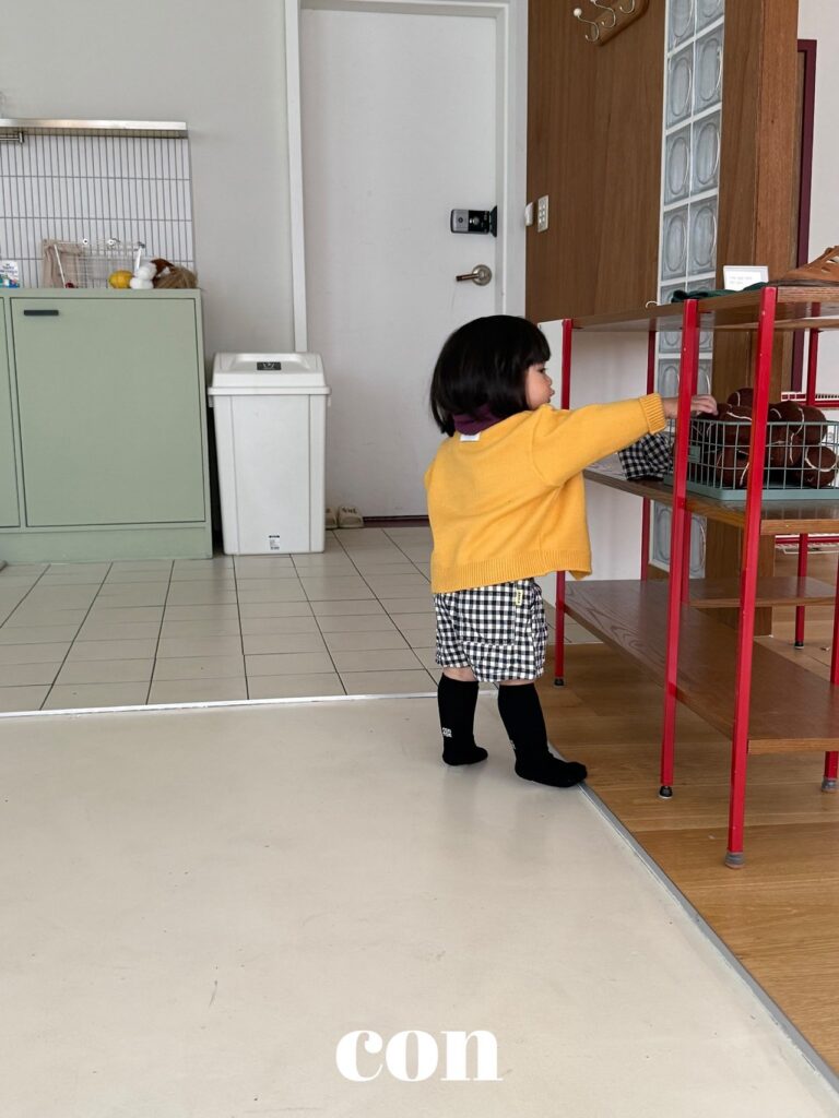 [콘] 체크반바지