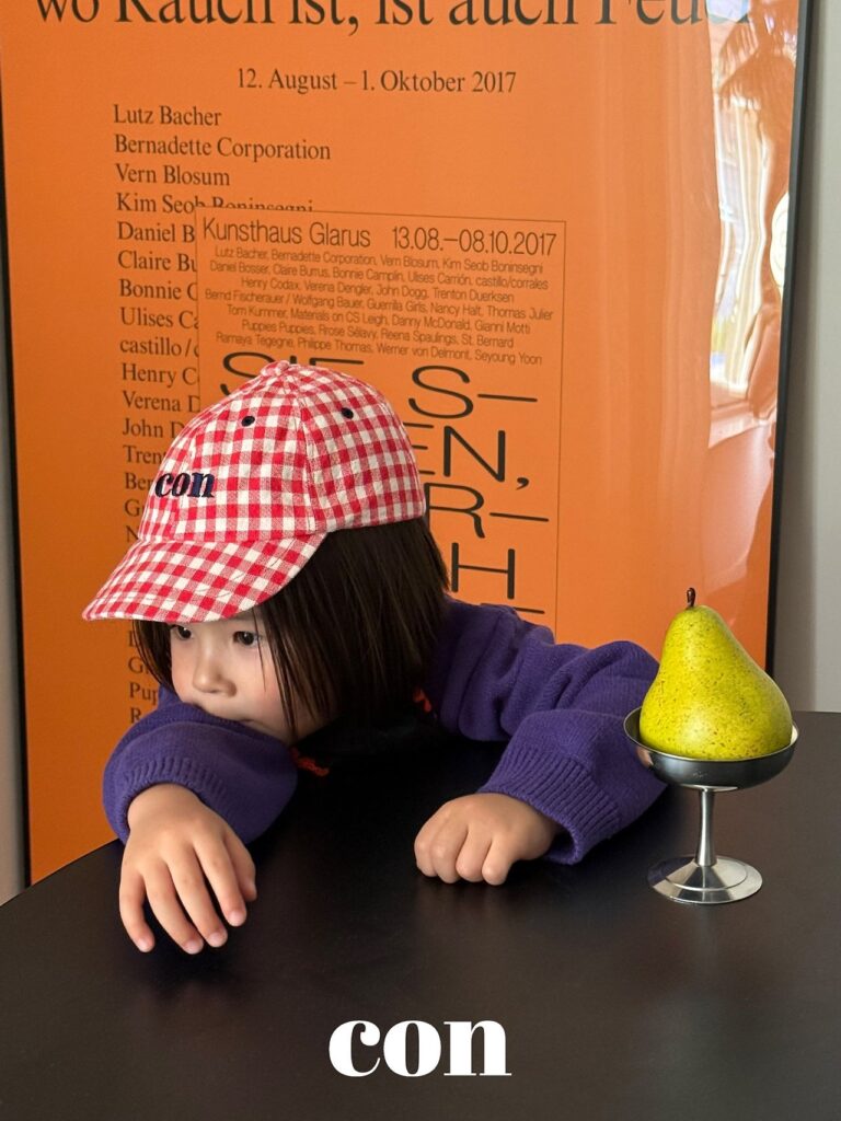 [콘] 체크모자