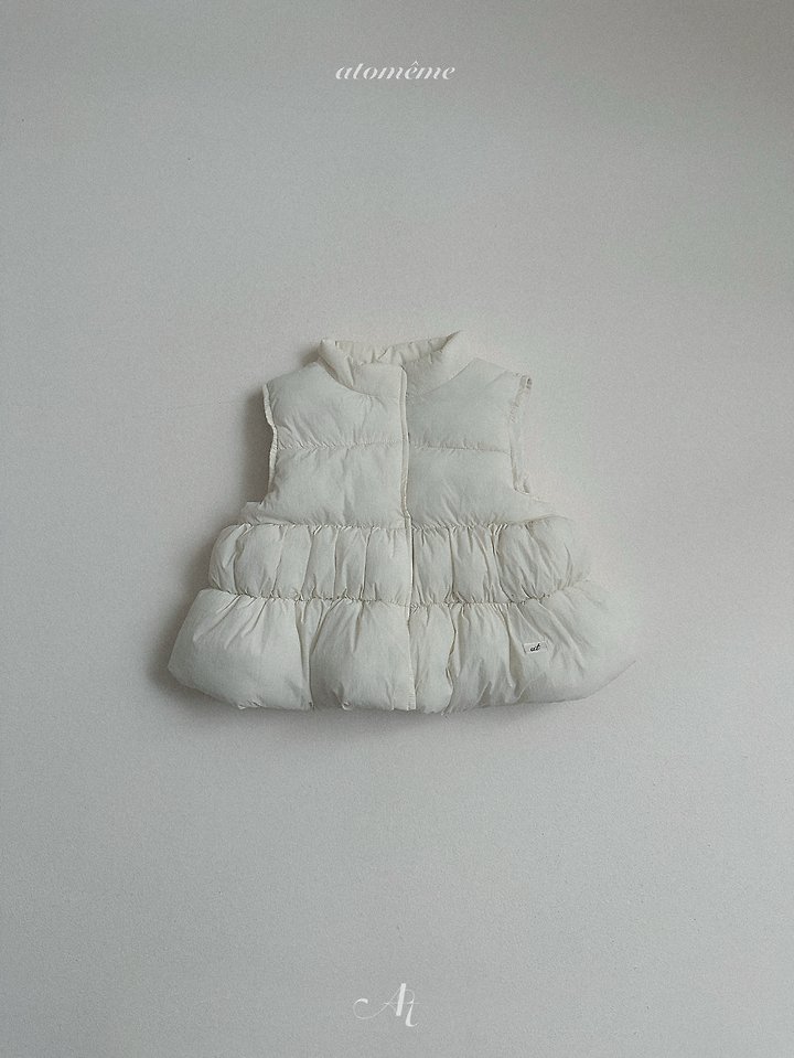 [아토메메] 퐁글패딩조끼