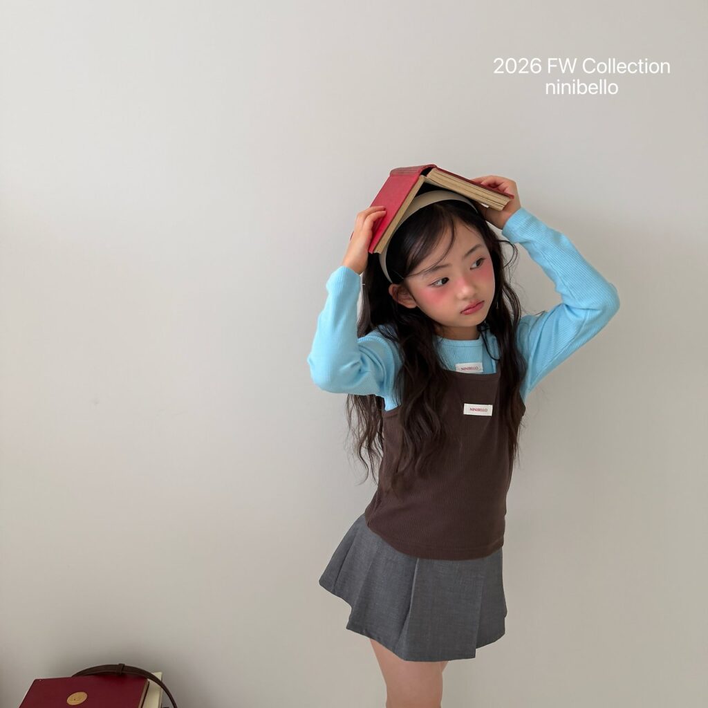 [니니벨로] 로제플리츠스커트