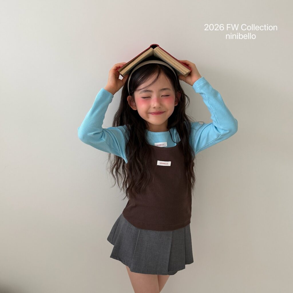 [니니벨로] 로제플리츠스커트